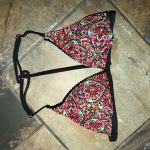 La Vie En Rose Multicolor Bikini Top